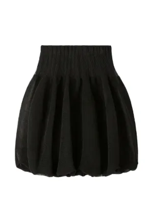 CFCL Pleated metallic-thread Skirt | Black | FARFETCH