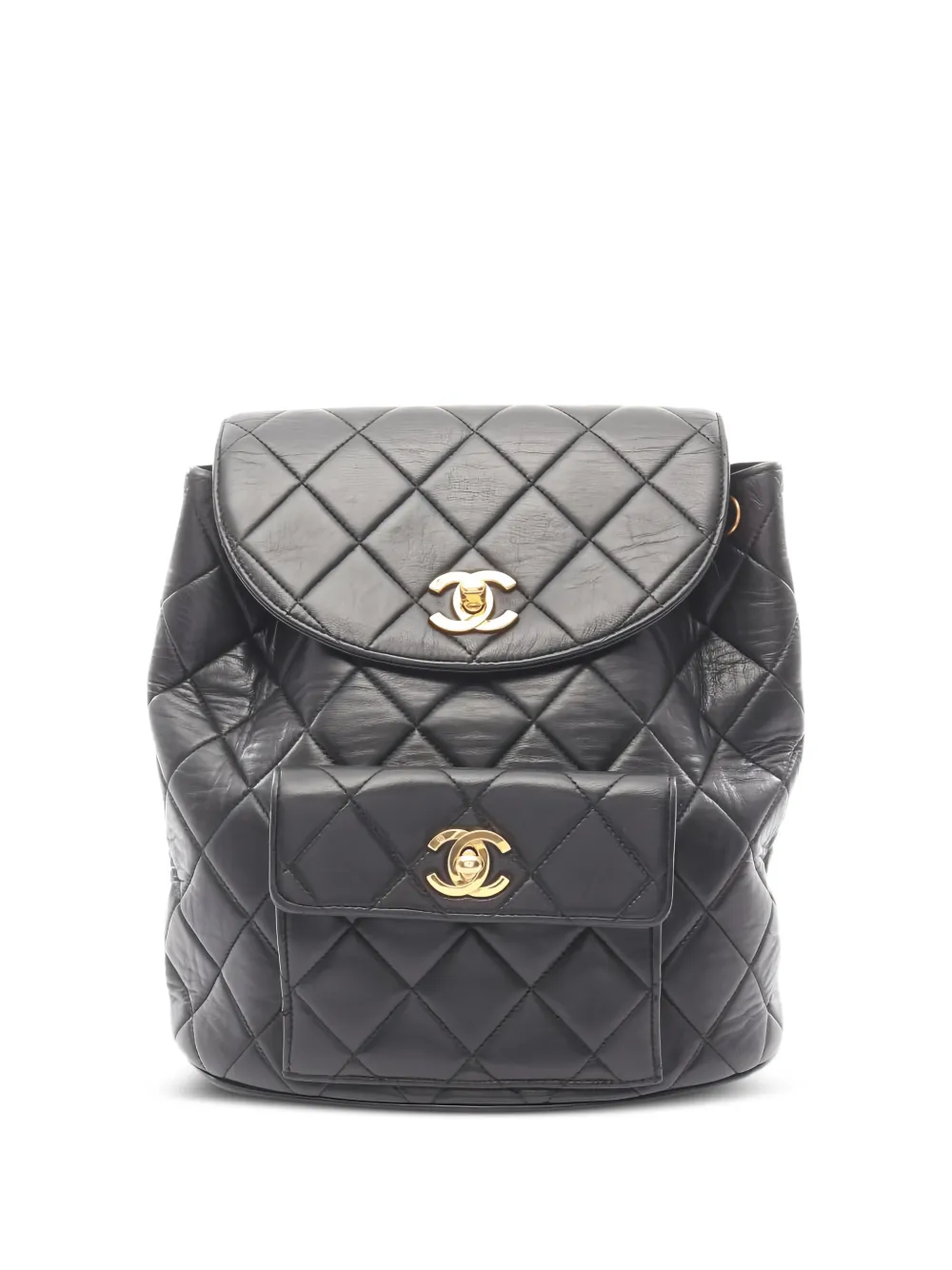 CHANEL Pre-Owned 1994-1996 interlocking-CC backpack - Nero