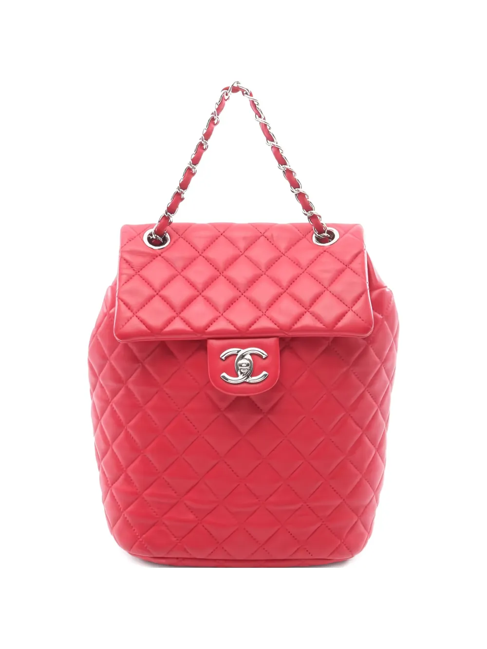 CHANEL Pre-Owned 2016-2017 Matelasse backpack - Rosso