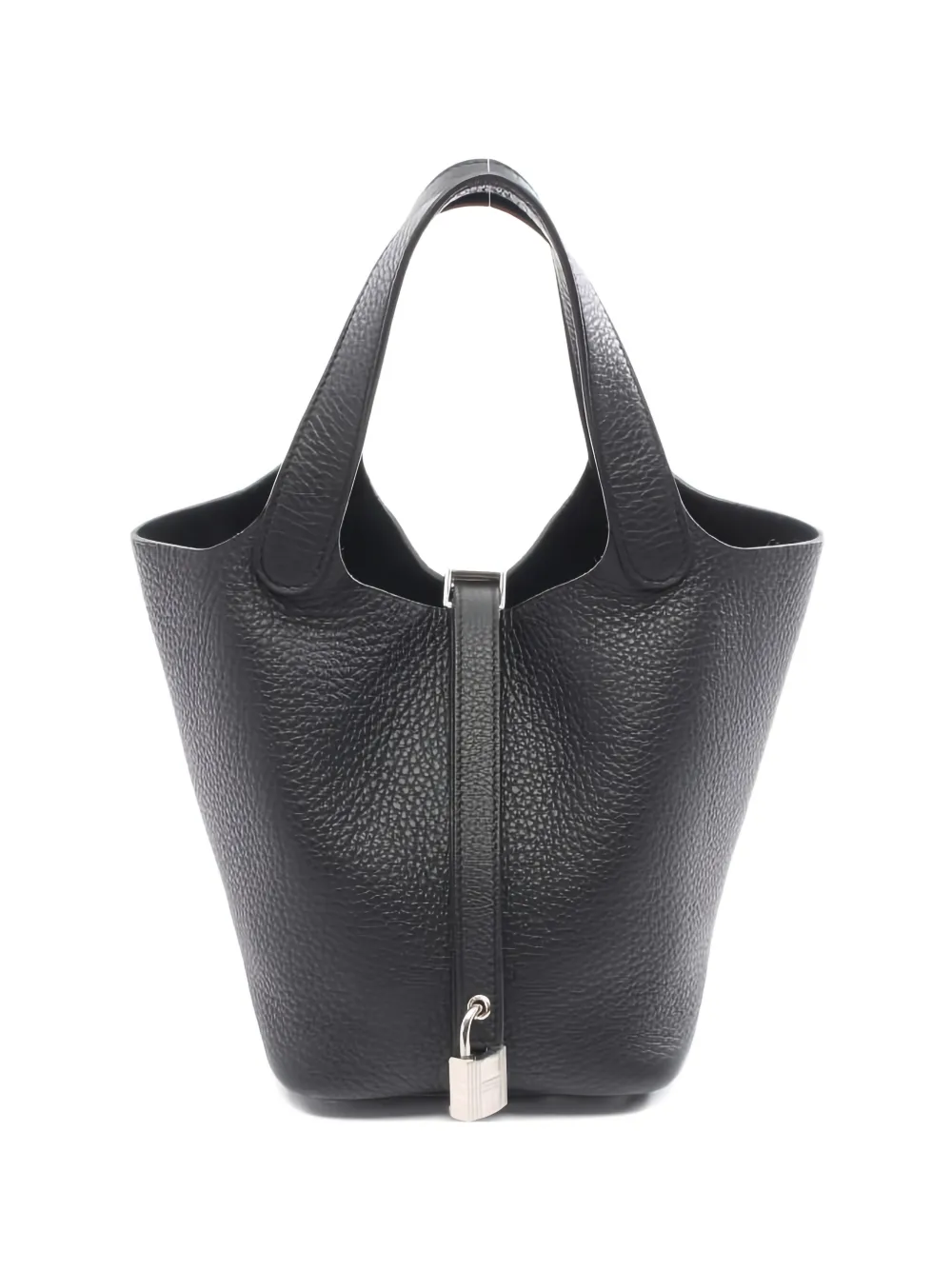 Hermès Pre-Owned 2024 leather lock handbag - Nero