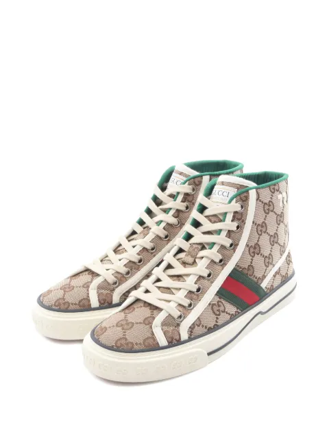 Gucci Pre-Owned tenis altos con motivo GG 1977