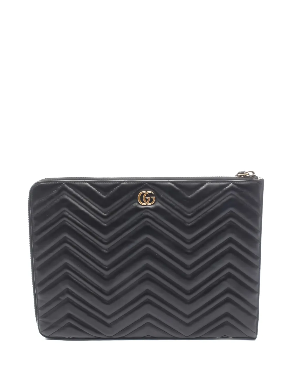 Gucci Pre-Owned GG v-stitch document case - Nero