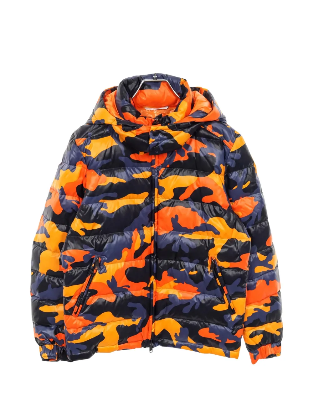 Valentino Garavani Pre-Owned Piumino con stampa camouflage 2010 - Arancione