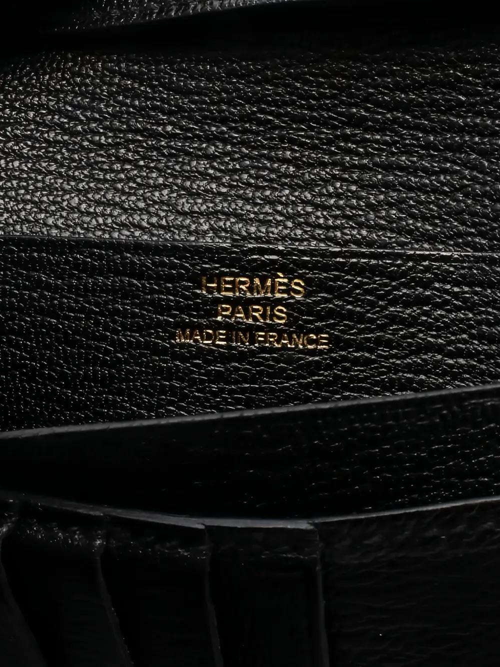 Hermès Pre-owned 2018 Bearn Bi-fold Wallet in Black, view 5