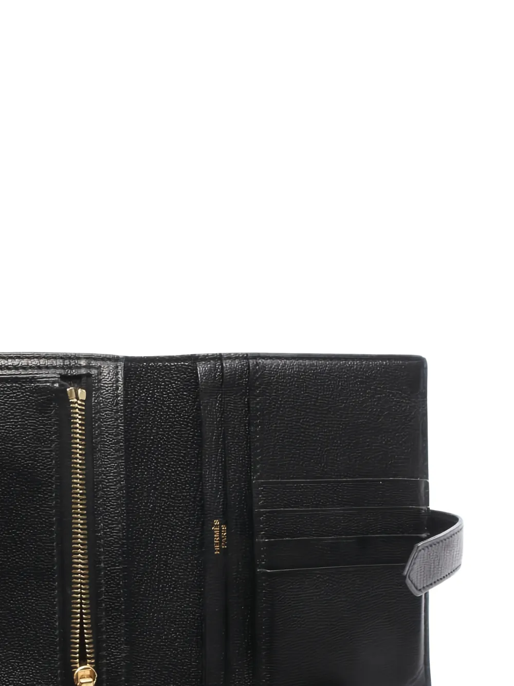 Hermès Pre-owned 2018 Bearn Bi-fold Wallet in Black, view 3