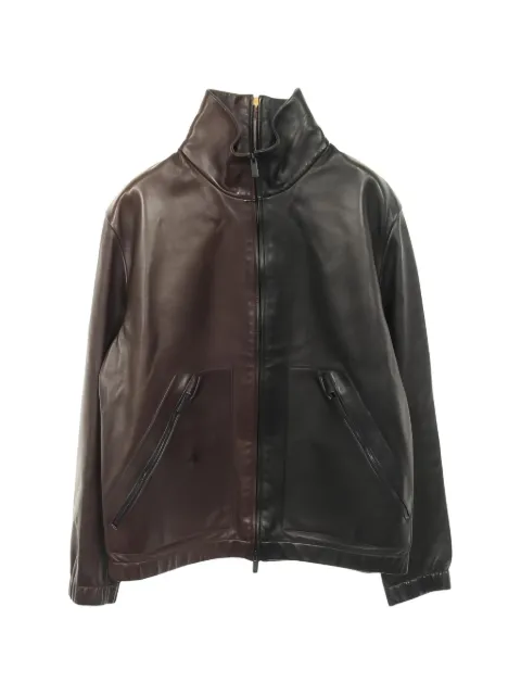 Fendi Pre-Owned 2010s leather bicolor jacket