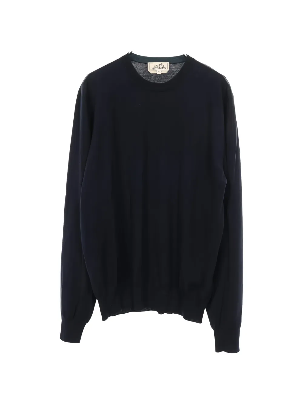 Hermès Pre-Owned 2000s knit crew-neck sweater - Blu