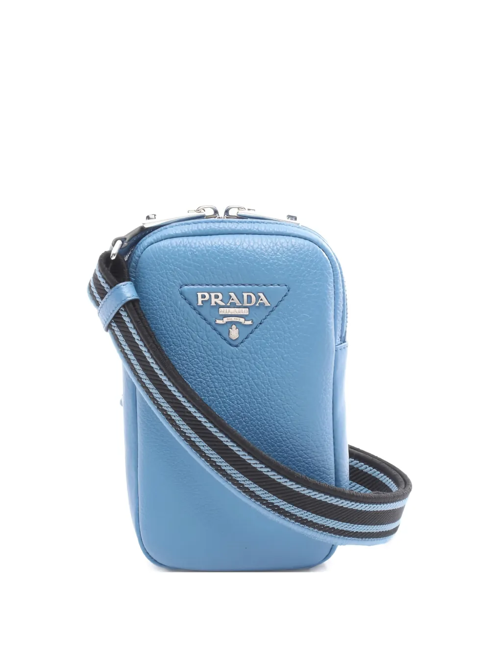 Prada Pre-Owned 2010s leather shoulder bag - Blu