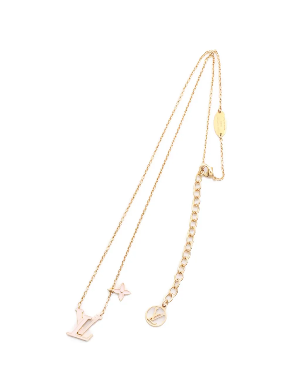 Louis Vuitton Pre-Owned 2025 logo-embellishment necklace - Oro