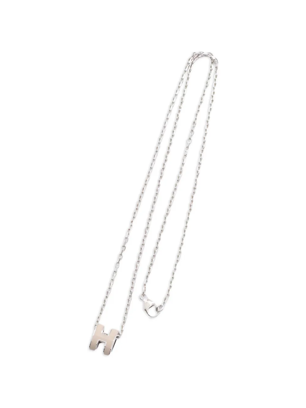 Hermès Pre-Owned 2010s mini Pop H necklace - Argento