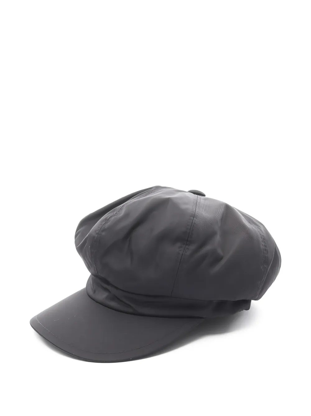 Prada Pre-Owned 2010s logo-plaque newsboy hat - Grigio