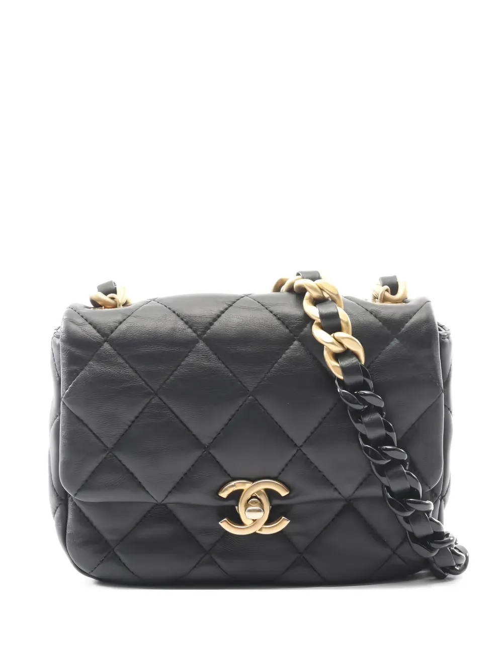 CHANEL Pre-Owned 2021 diamond-quilted shoulder bag - Nero