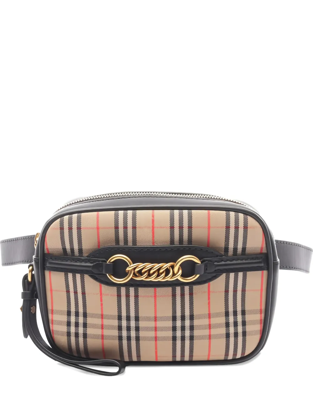 Burberry Pre-Owned 2010s Check Link leather-trim mini bag - Toni neutri