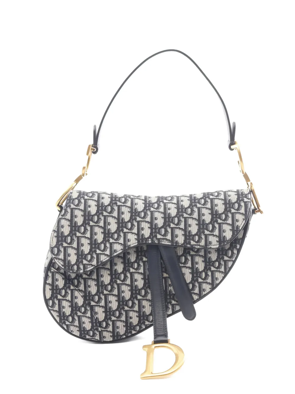 Christian Dior Pre-Owned 2010 Saddle oblique shoulderbag - Blu