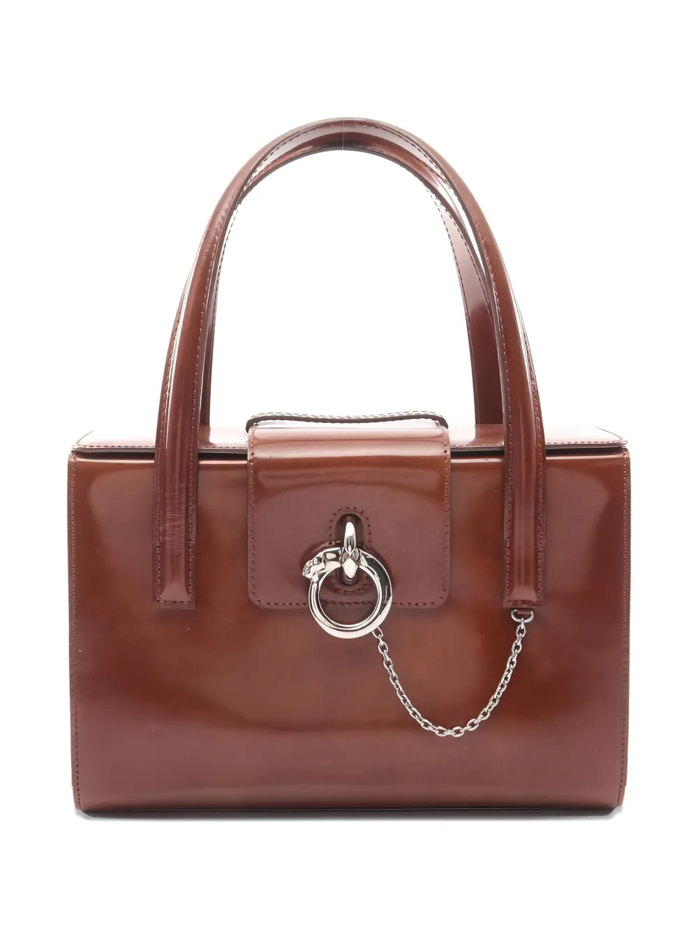 Cartier 2010s Panthère leather tote bag - Marrone