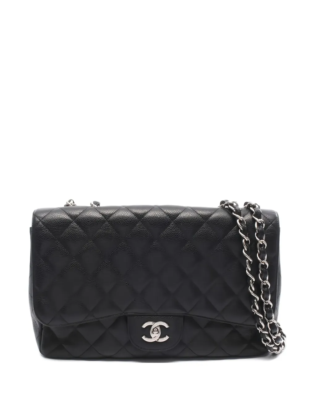 CHANEL Pre-Owned 2009 30 Single Flap chain-strap shoulder bag - Black