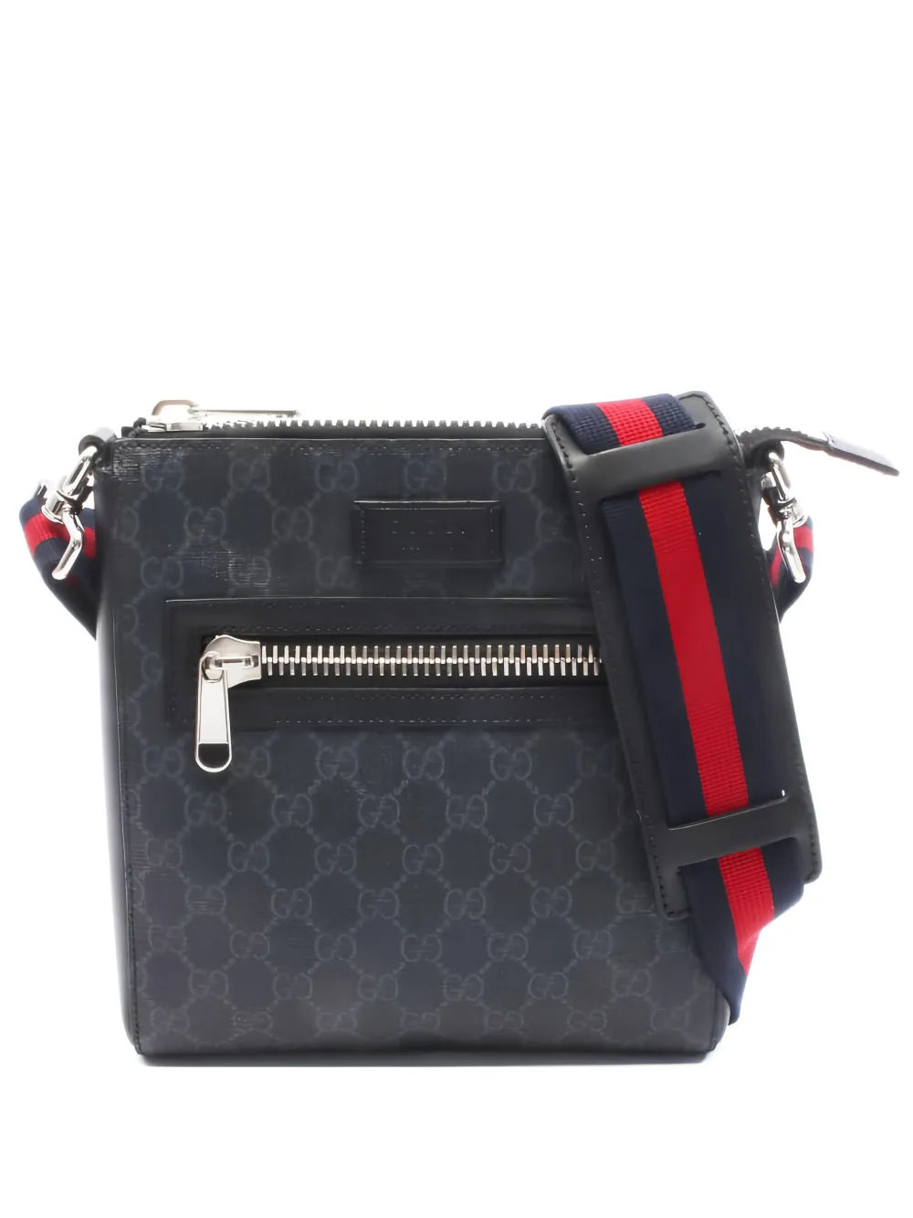 Gucci Pre-Owned 2010s small GG supreme messenger bag - Nero