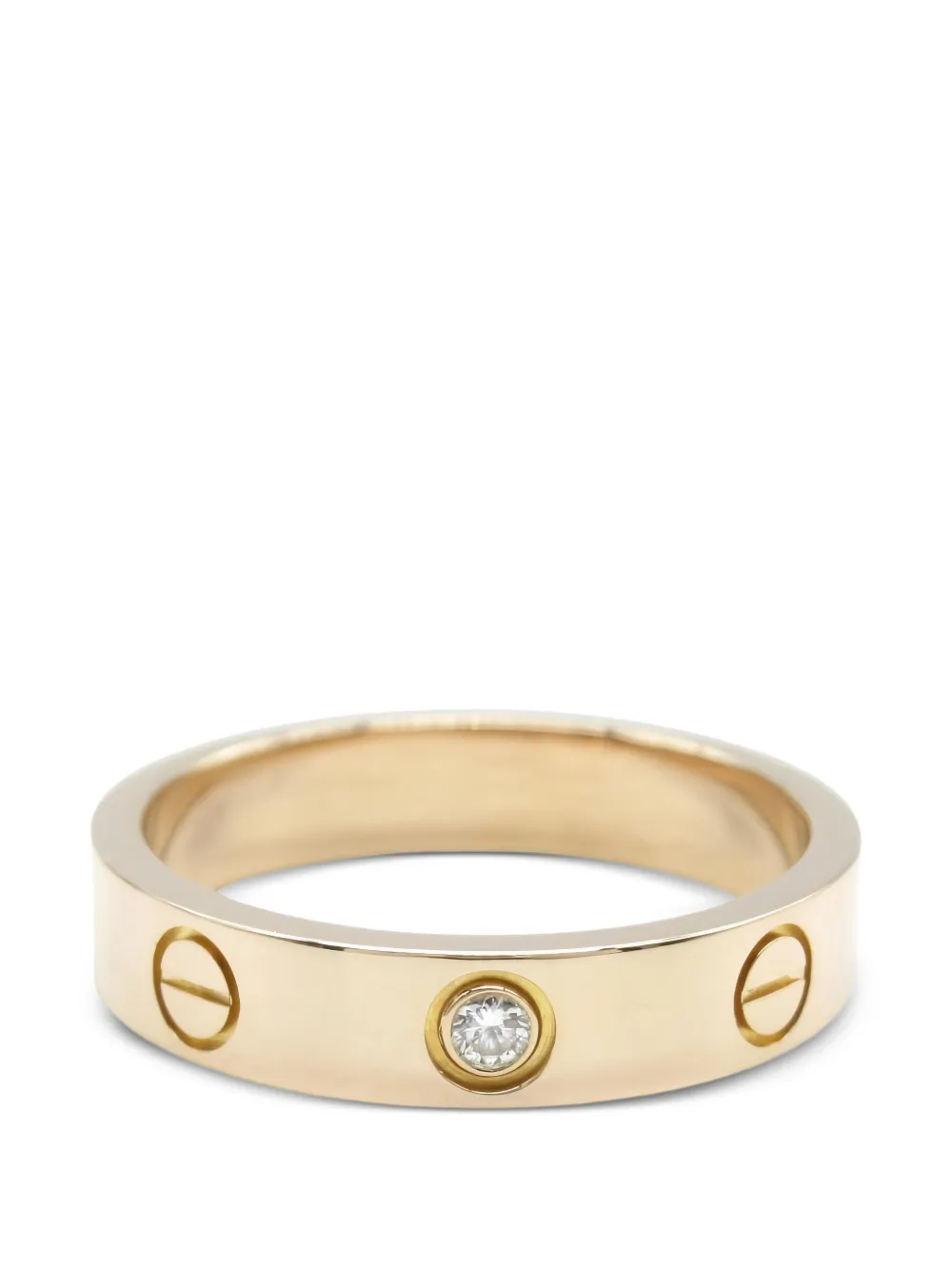 Cartier 2010s 18K pink gold Mini Love diamond ring - Rosa