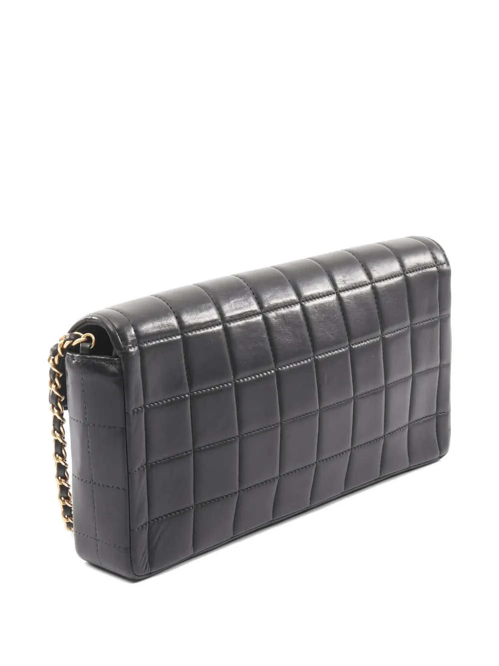 CHANEL Pre-Owned 2000-2002 Chocolate Bar schoudertas Zwart