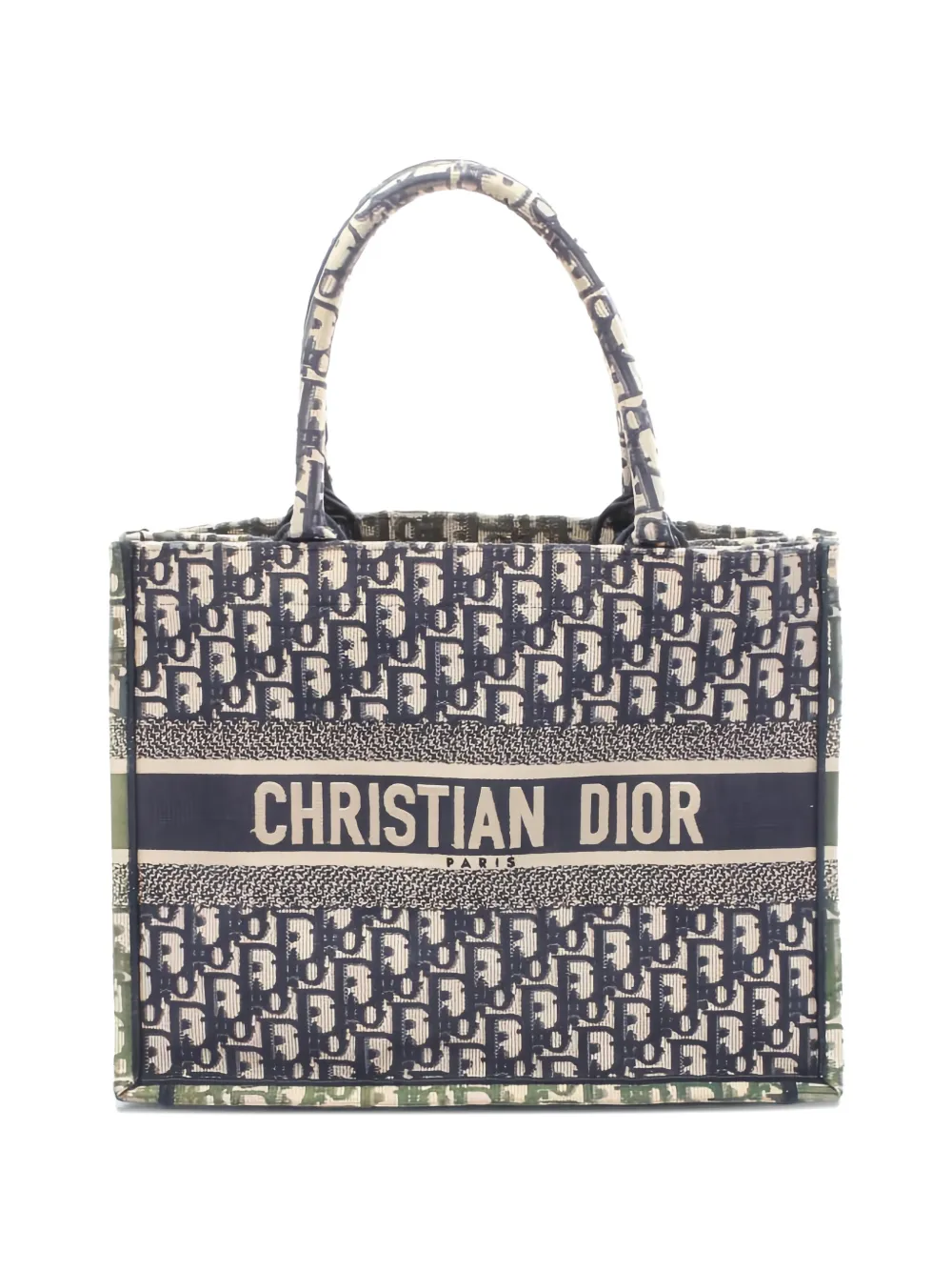 Christian Dior Pre-Owned 2000s medium oblique book tote bag - Blu