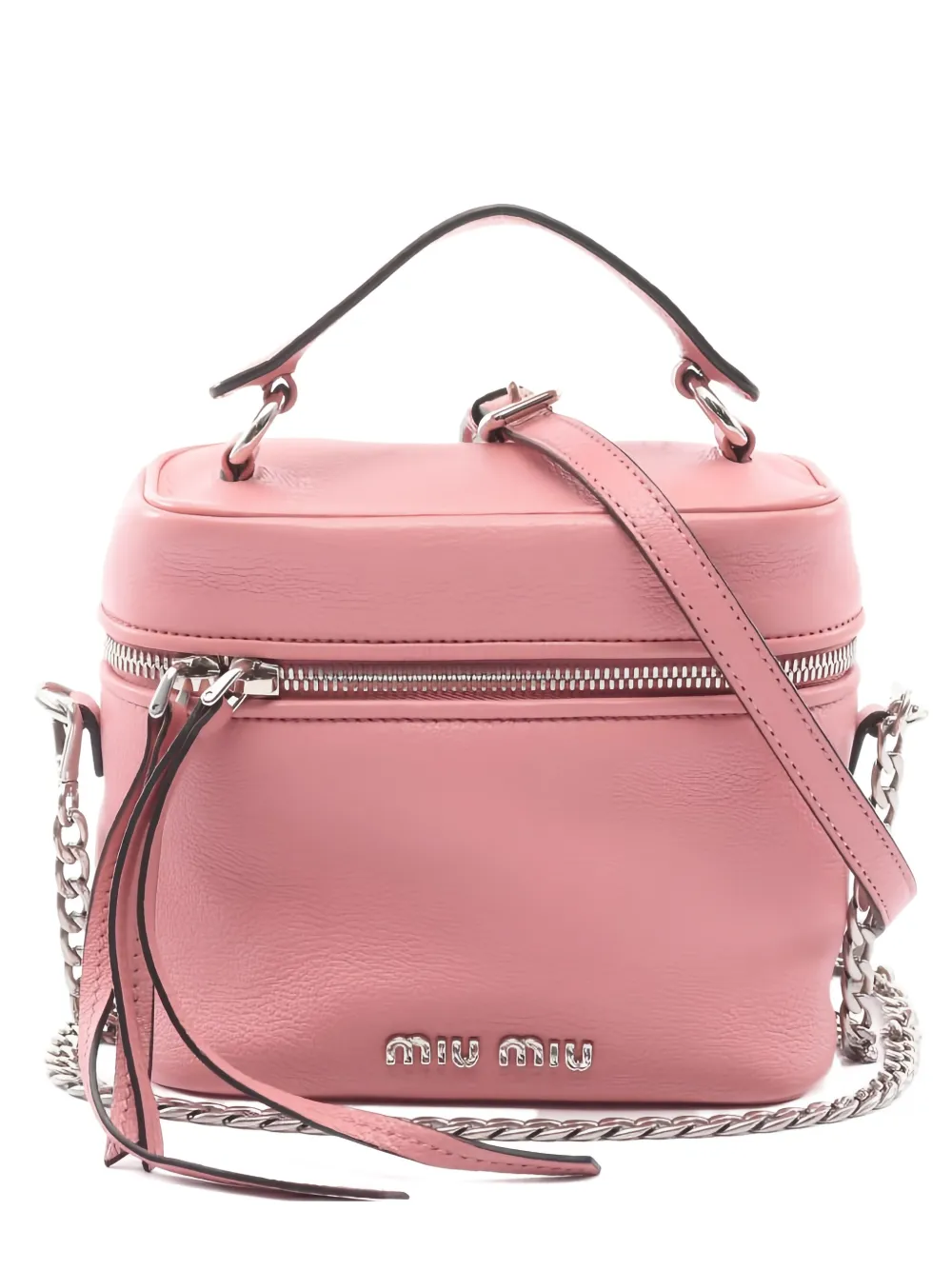 Miu Miu Pre-Owned 2010s leather two-way vanity bag - Rosa