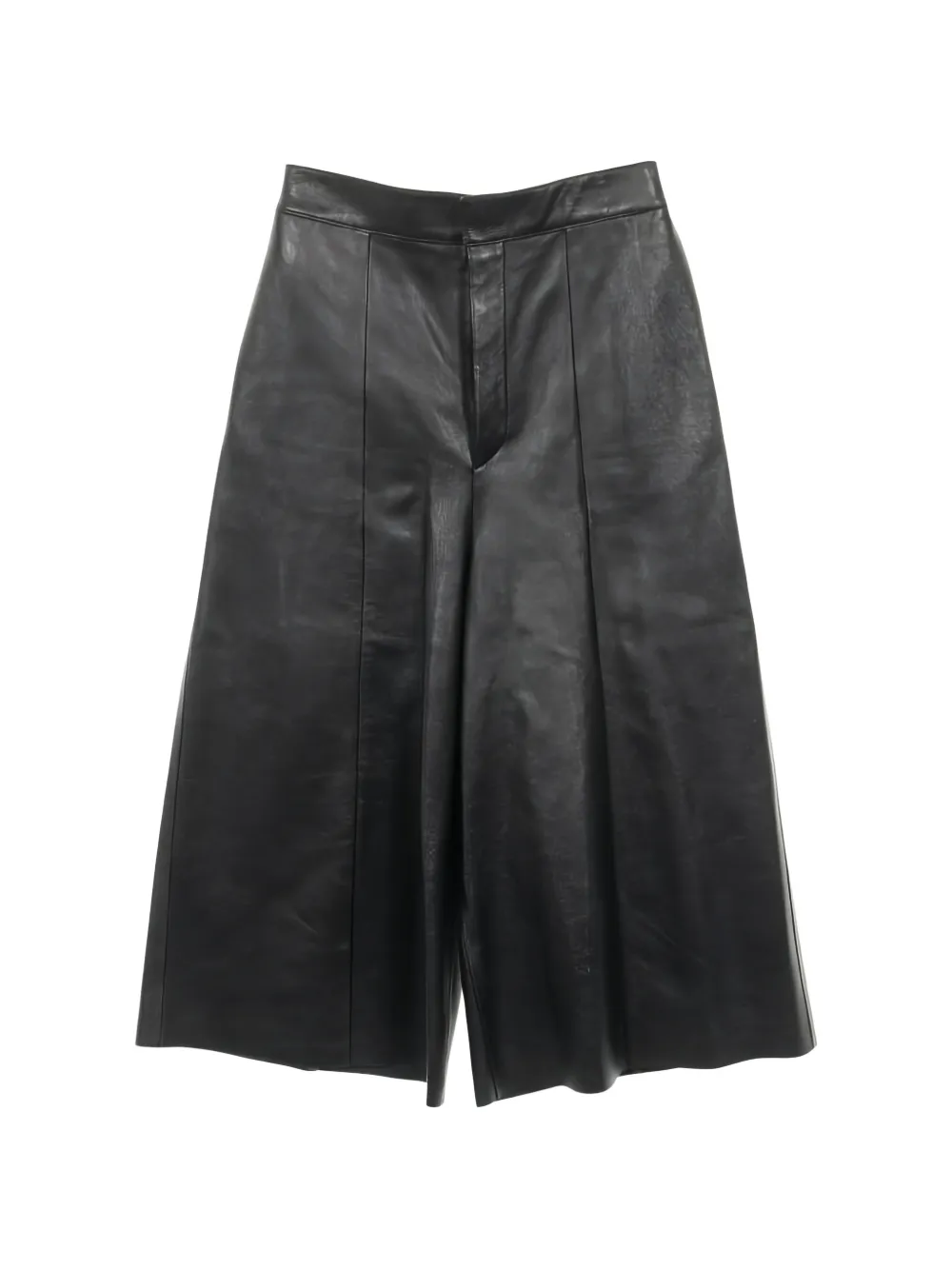 Celine Pre-Owned 2010s leather high-waisted trousers - Nero