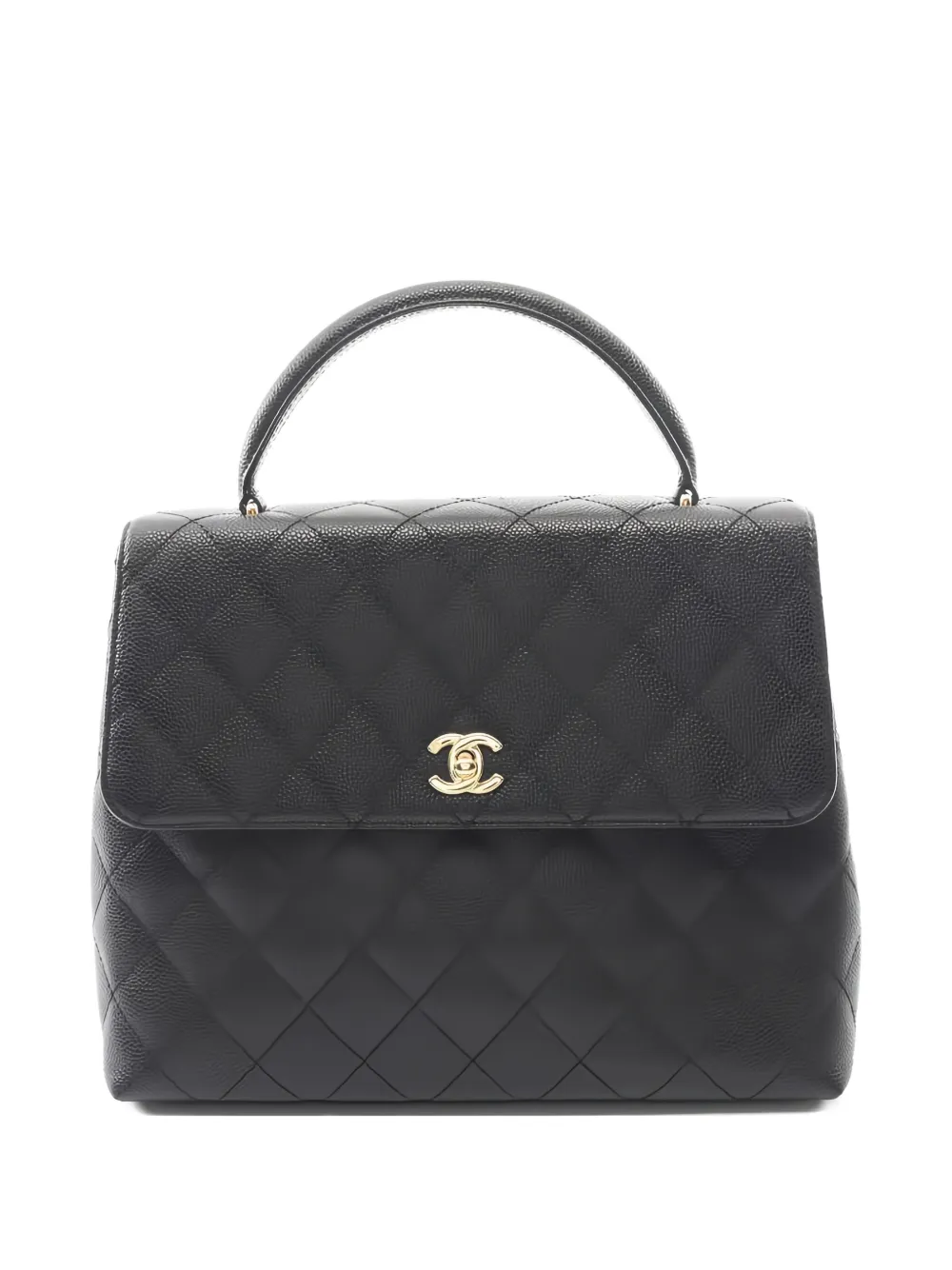 CHANEL Pre-Owned 2003-2004 diamond-quilting tote bag - Nero