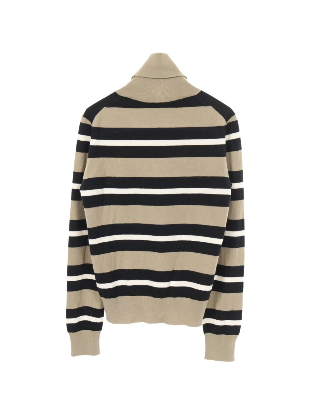 Pre-owned Dolce & Gabbana 2010s Striped Roll-neck Sweater In Neutrals