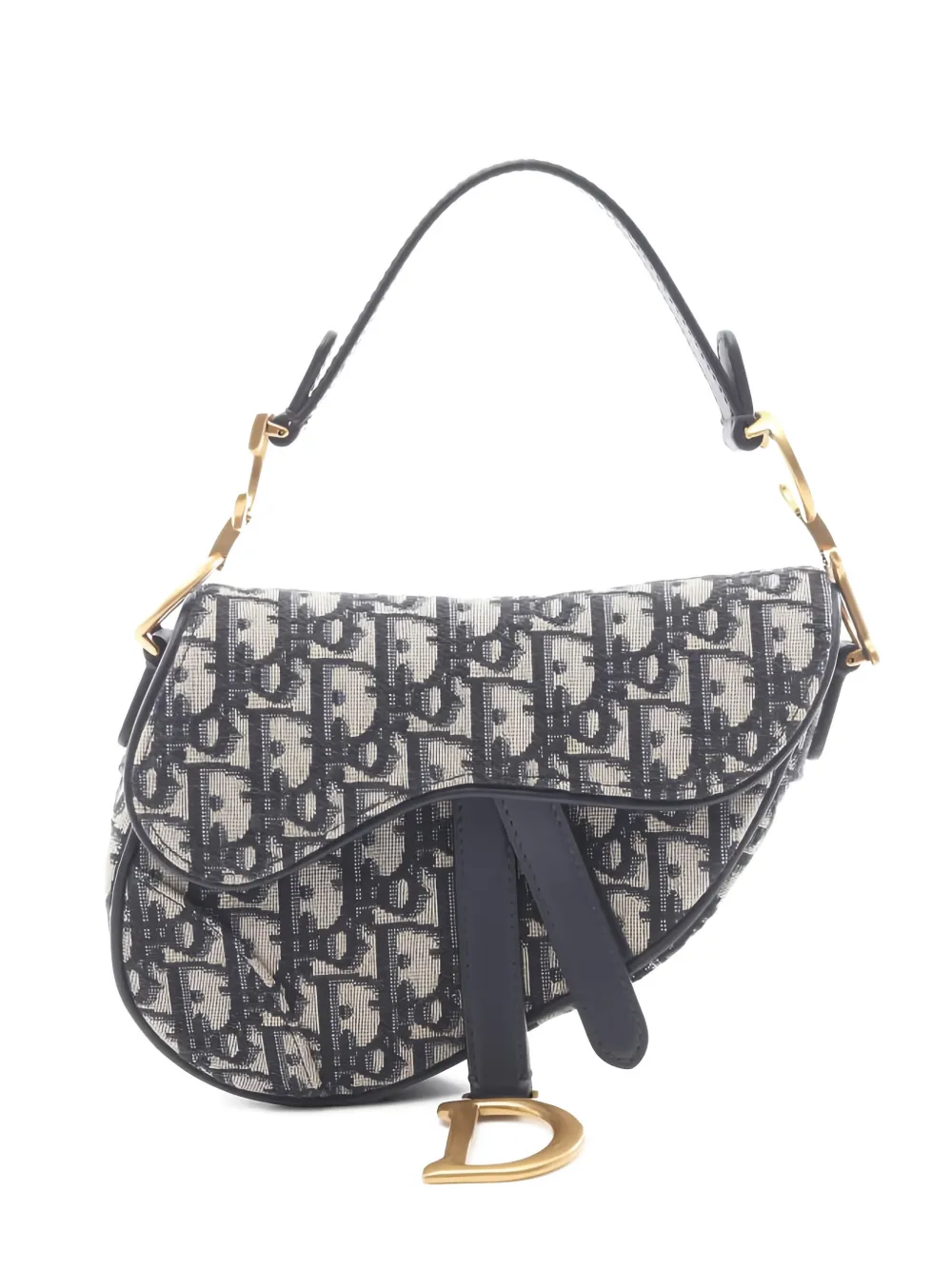 Christian Dior Pre-Owned 10s jacquard shoulder bag - Blu
