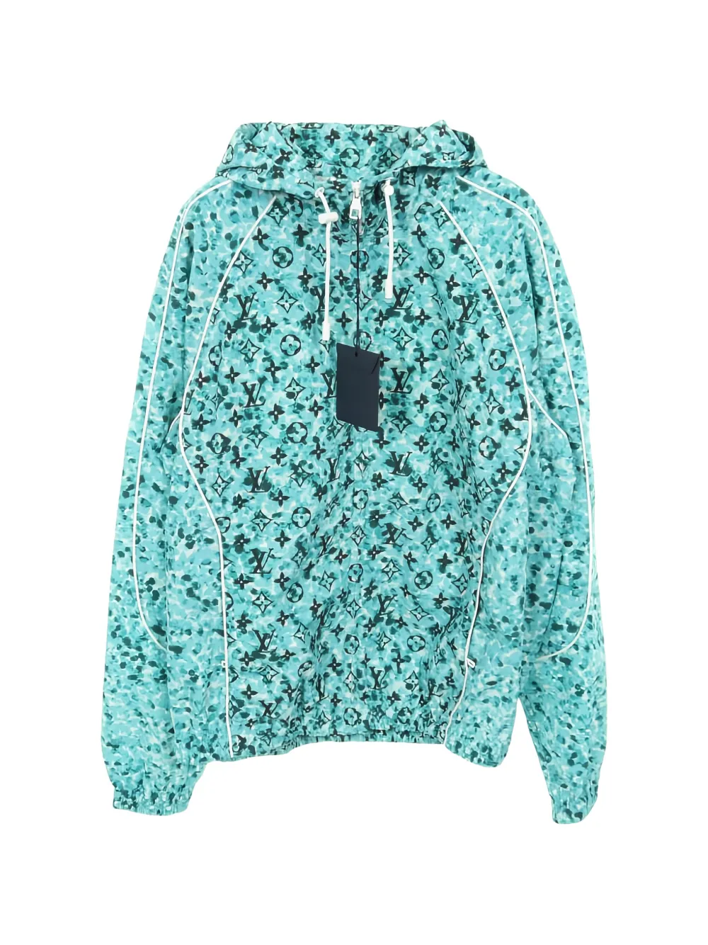 Louis Vuitton Pre-Owned 2020s monogram-printed windbreaker - Blu