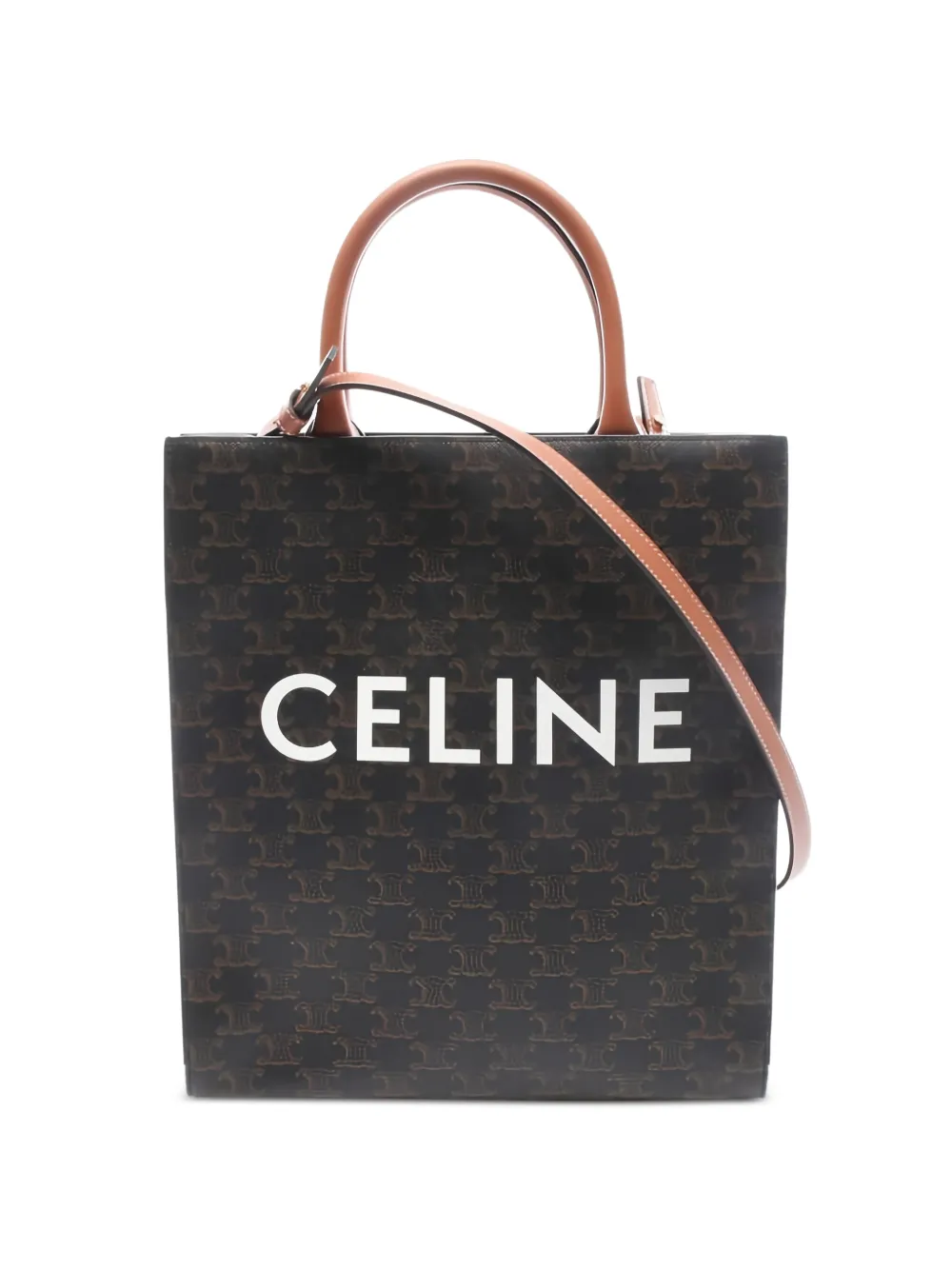 Celine Pre-Owned 2010s small Hippopotamus Triomphe tote bag - Marrone