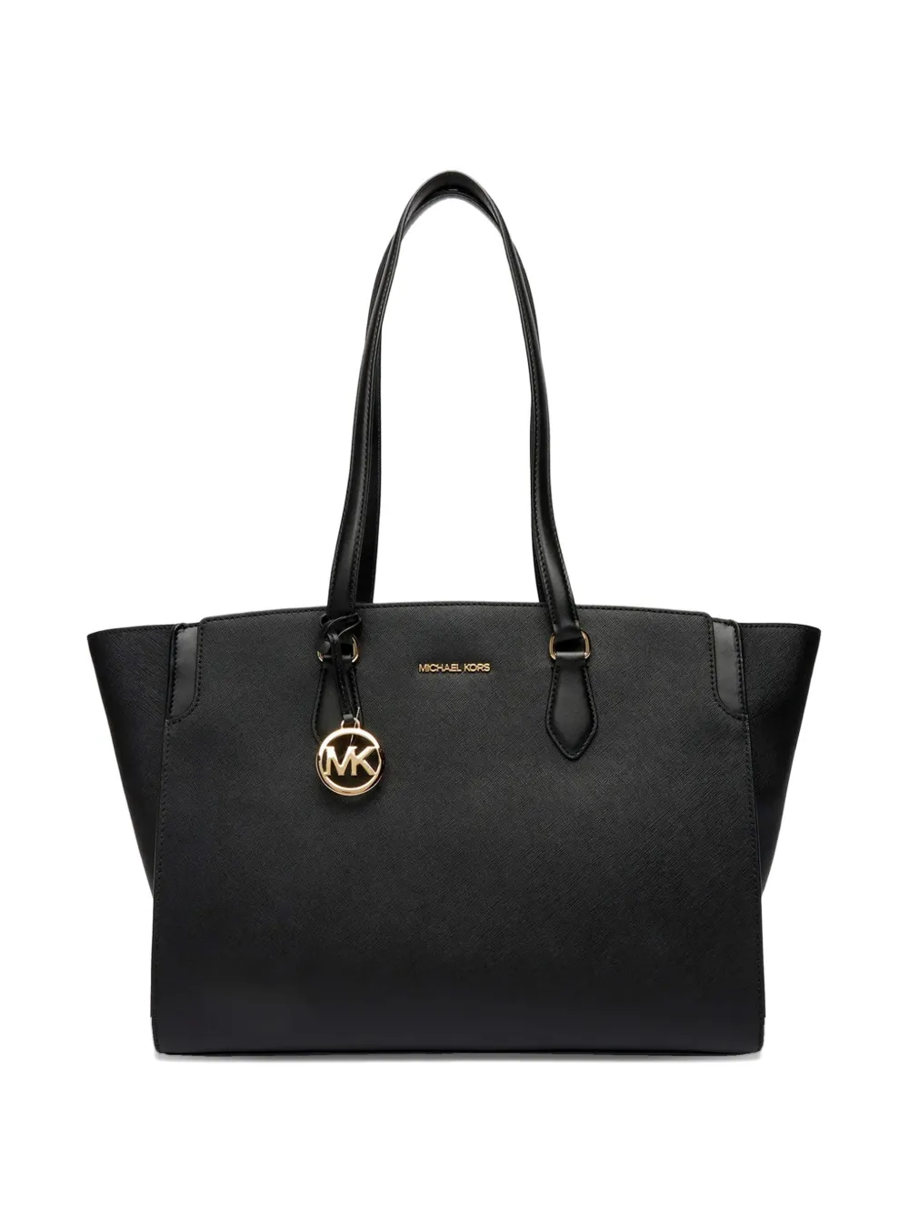 Michael Kors large Becca logo-charm tote bag - Nero