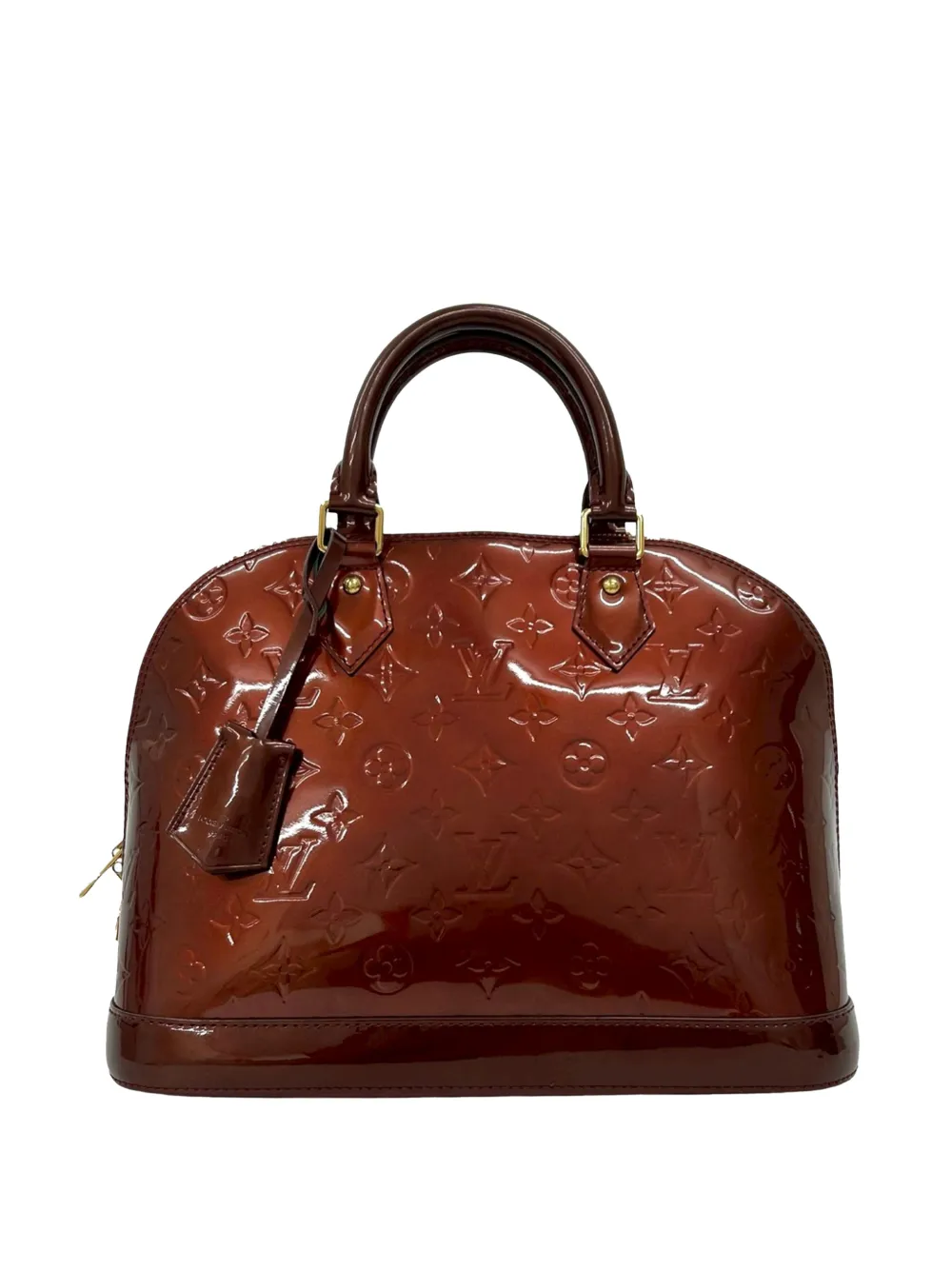 Louis Vuitton Pre-Owned 2013 Monogram Vernis Alma PM handbag - Rosso