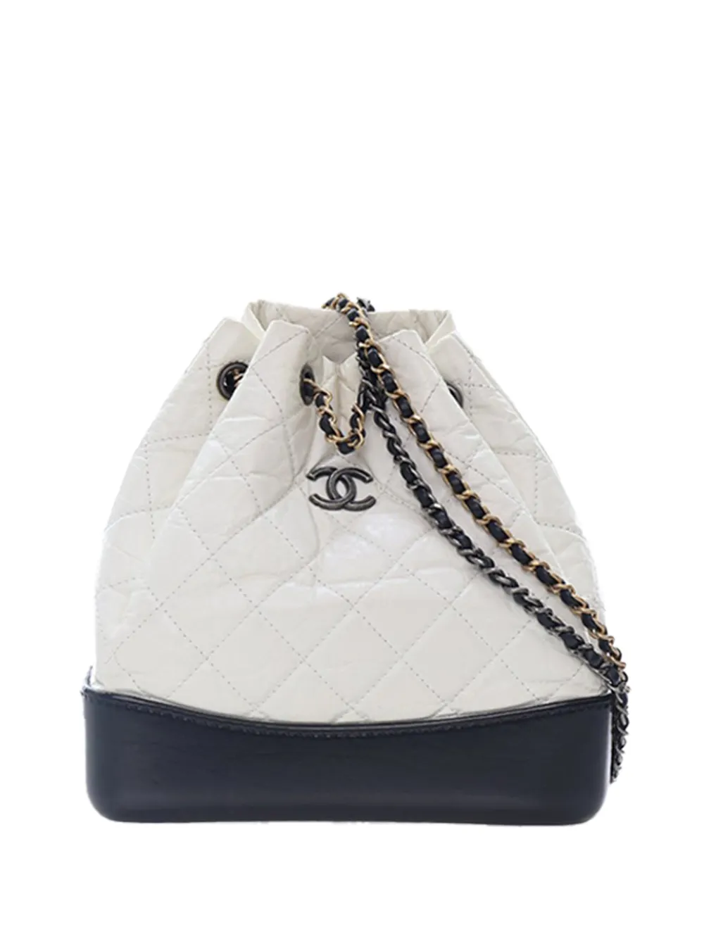 CHANEL Pre-Owned Zaino Gabrielle piccolo in pelle di vitello 2018-2019 - Bianco