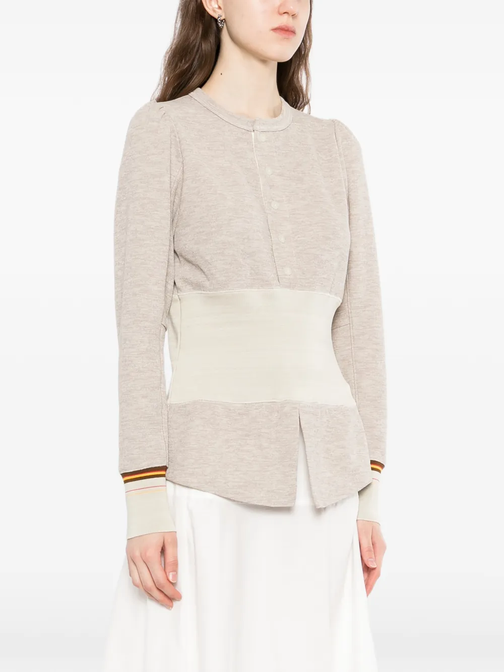  Toga Pulla Double Face T-shirt - Neutrals 