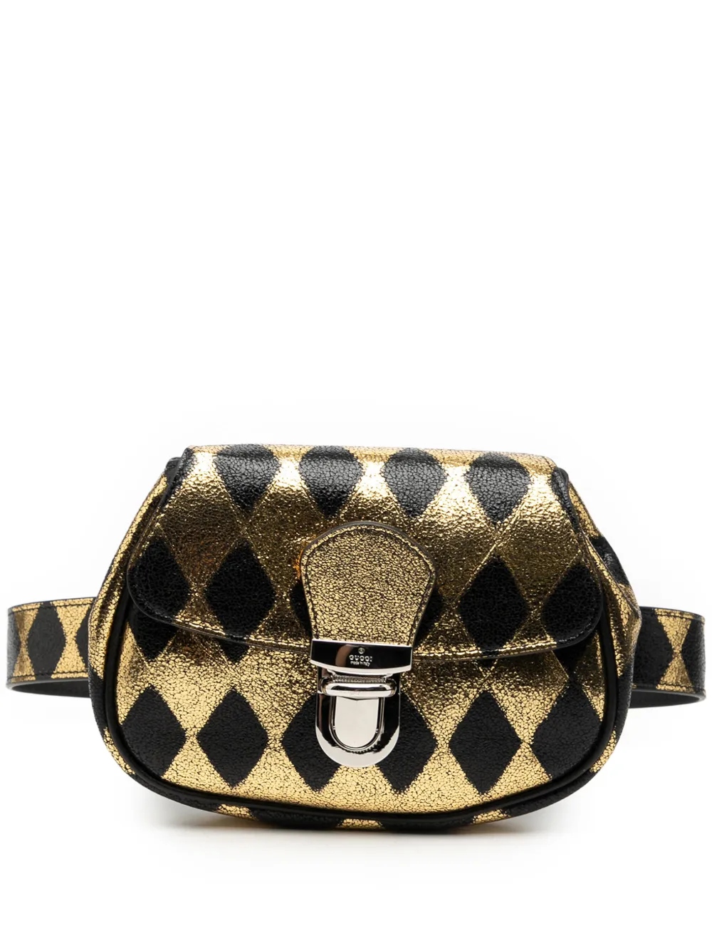 Gucci Pre-Owned Marsupio metallizzato in pelle di vitello 2016-2025 - Nero