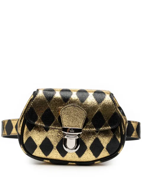 Gucci Pre-Owned cangurera de piel de becerro metalizada 2016-2025