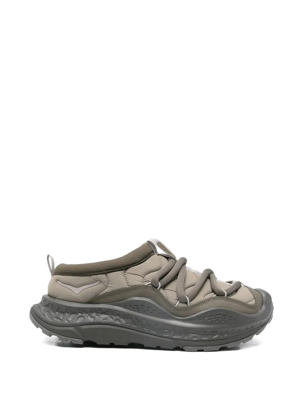 HOKA Ora Primo quilted lace-up trainers Groen