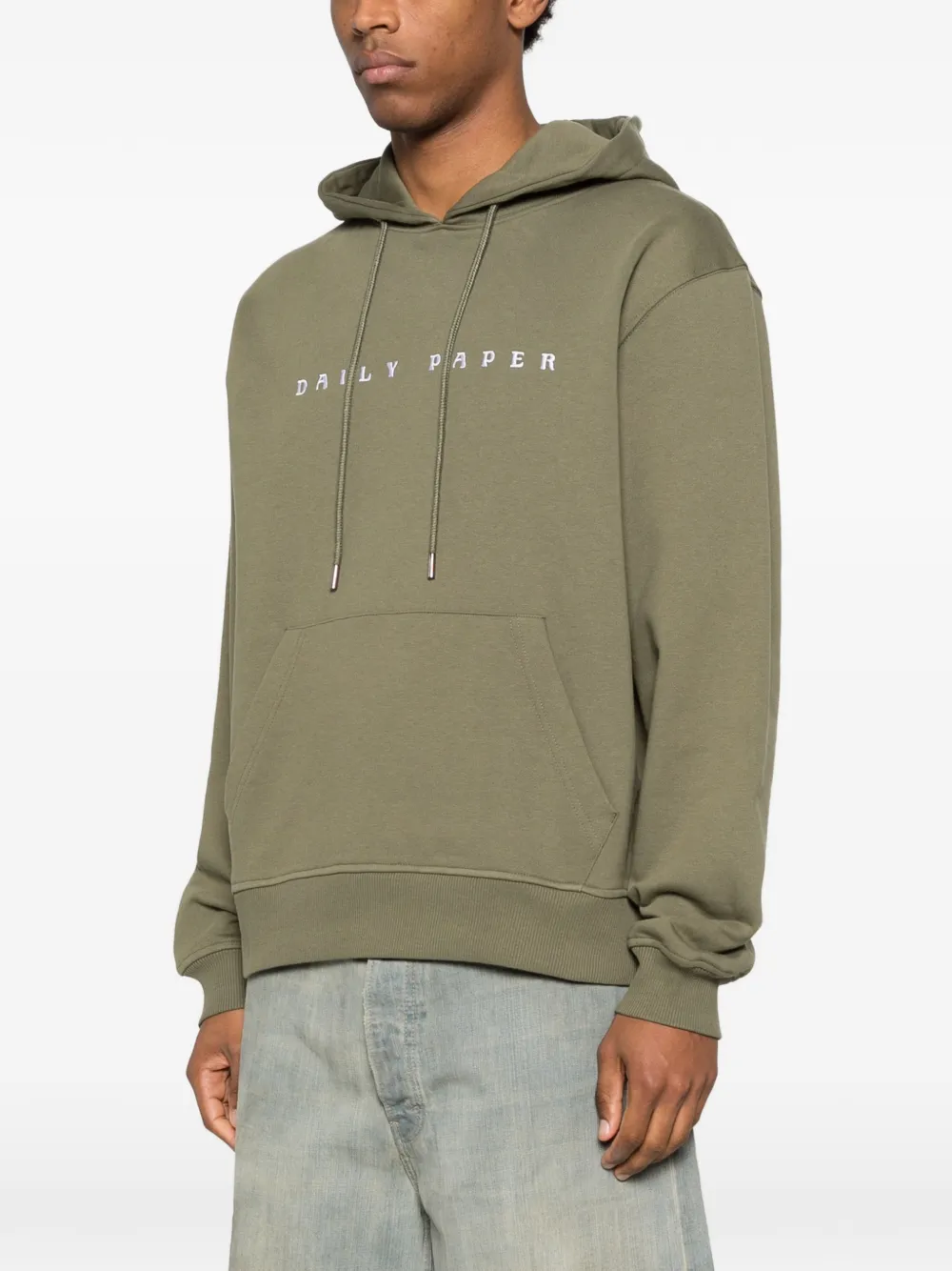 Daily Paper Hoodie met logodetail Groen