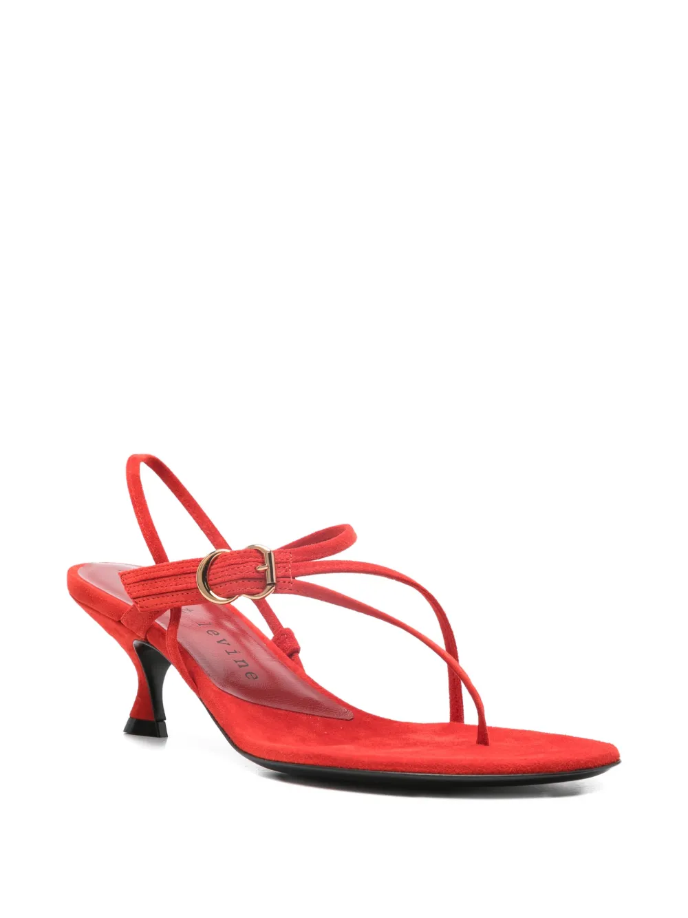  Herbert Levine Starry Eyed Buckle-detail Heeled Sandals - Red 