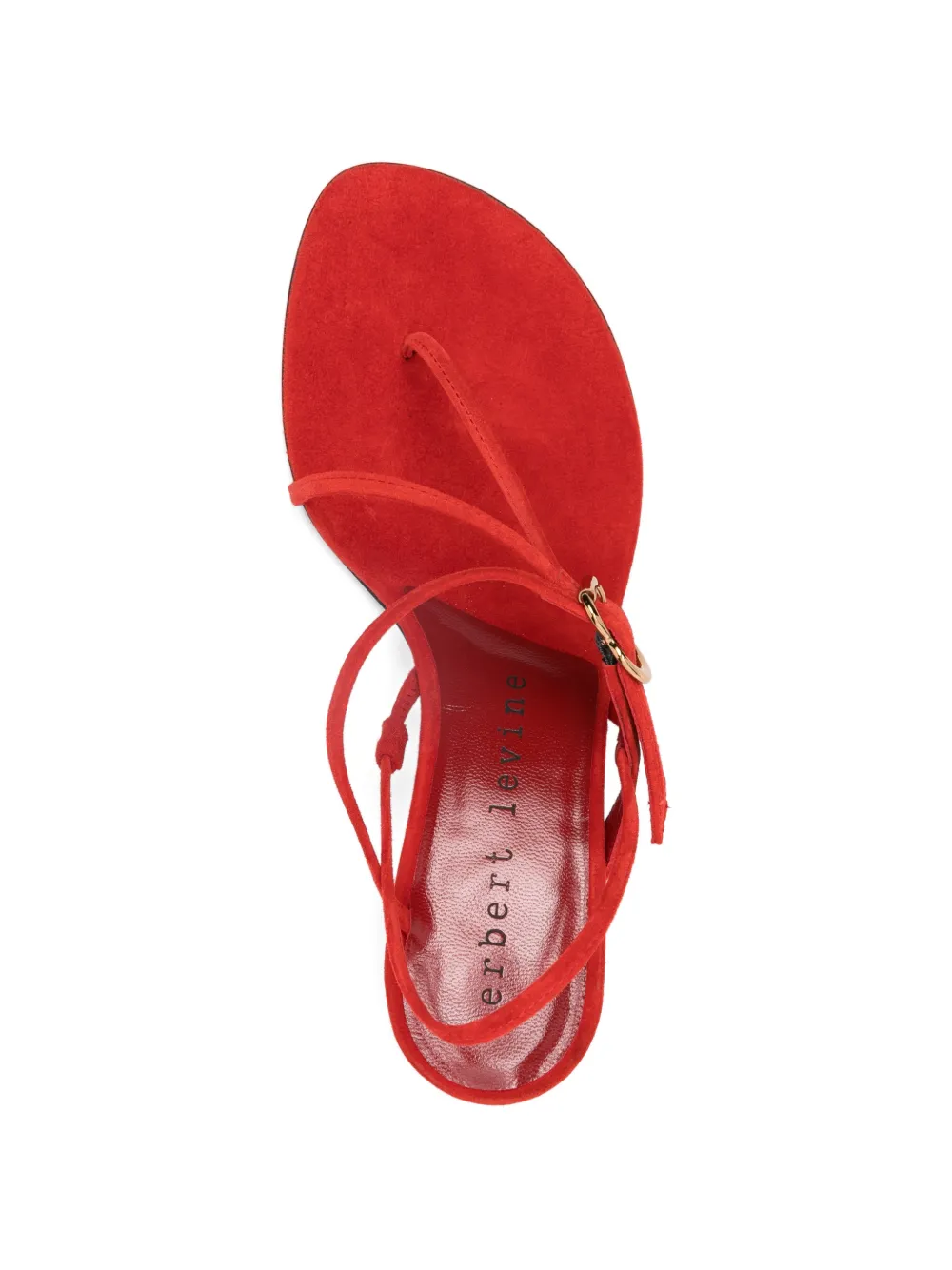 Herbert Levine Starry Eyed Buckle-detail Heeled Sandals in Red, view 4