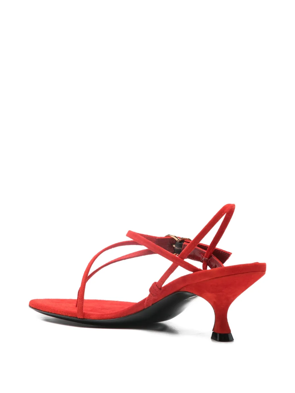  Herbert Levine Starry Eyed Buckle-detail Heeled Sandals - Red 