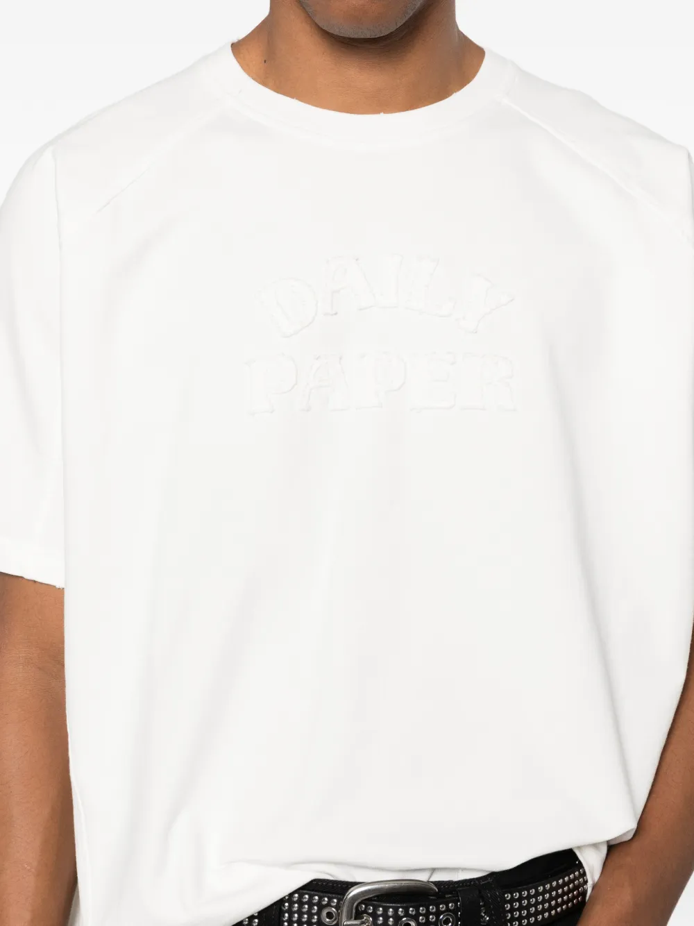 Daily Paper T-shirt met geborduurd logo Wit