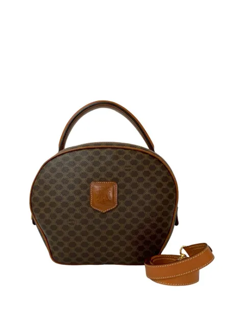 Celine Pre-Owned 2006 Macadam Coated Canvas Dome satchel