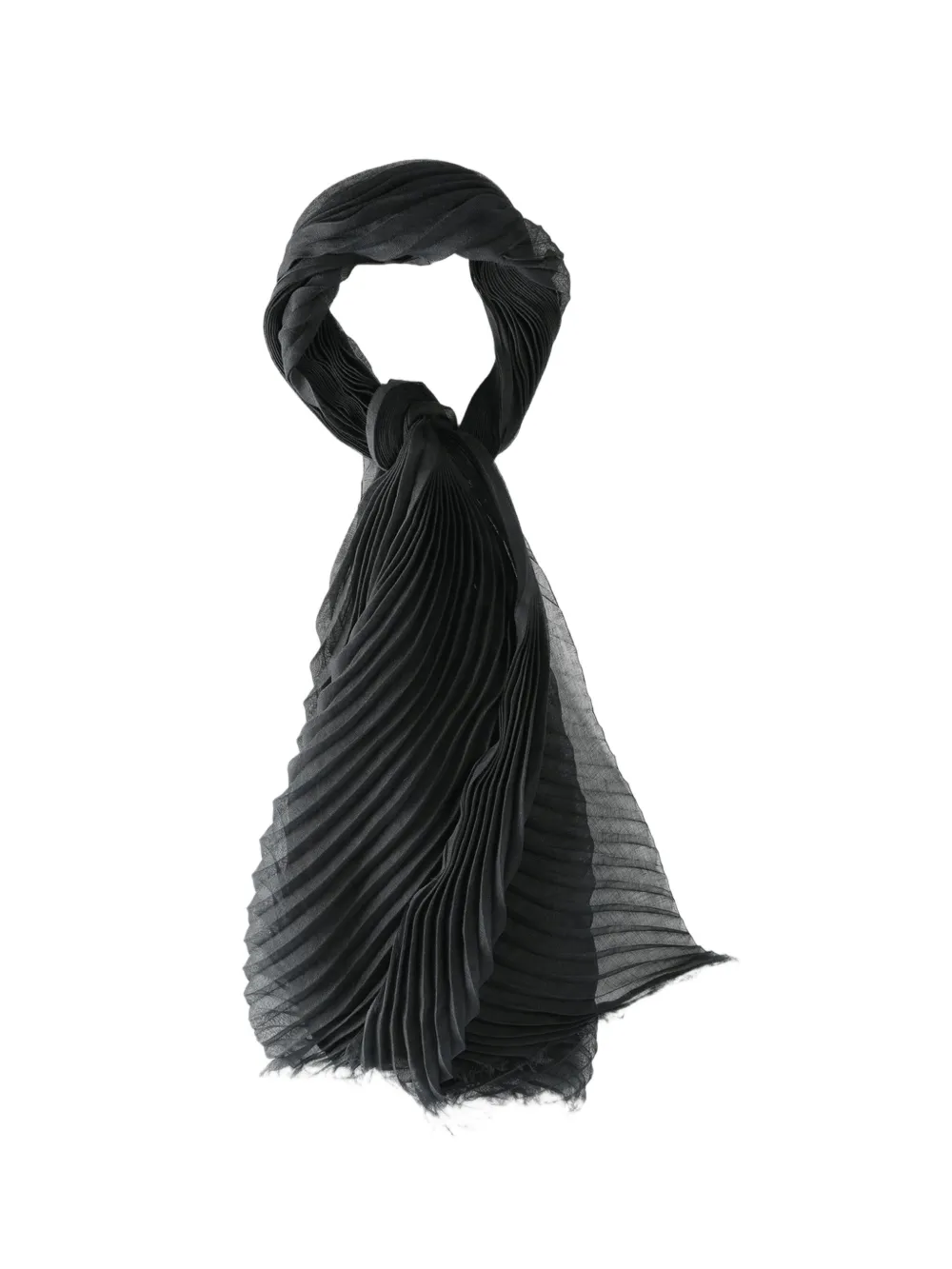 Issey Miyake pleated scarf - Nero