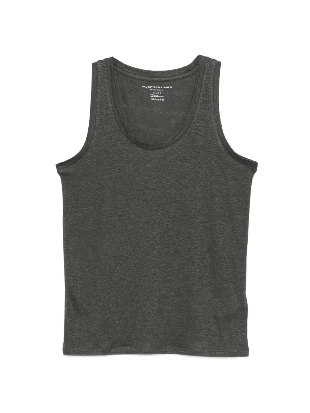 Majestic Filatures scoop-neck tank top - Grigio