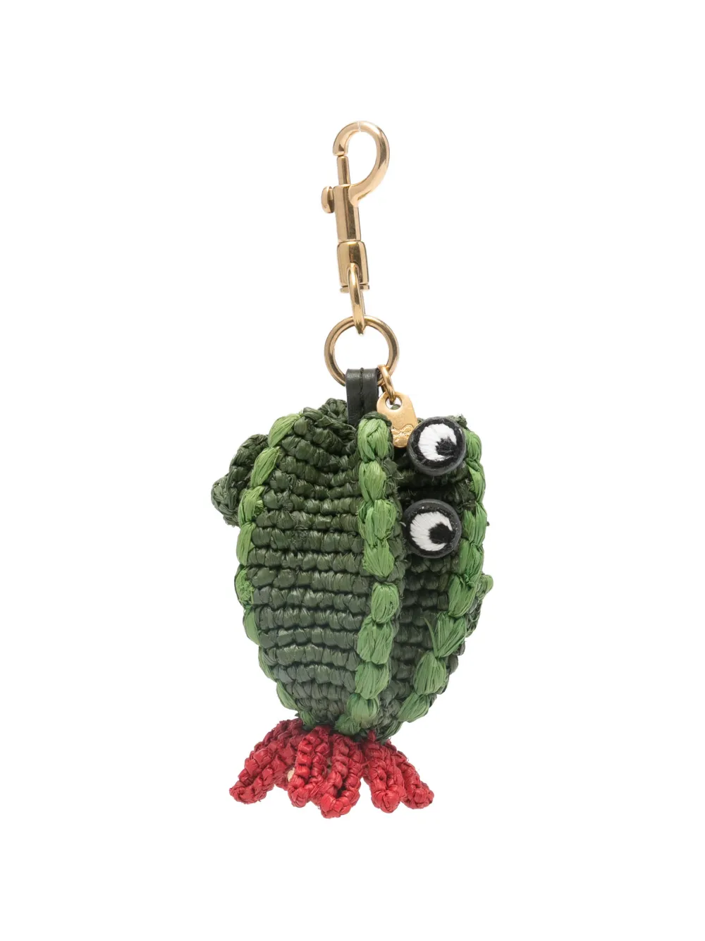 Anya Hindmarch cactus raffia charm - Verde