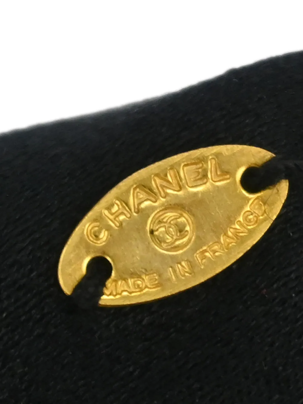 Chanel Pre-owned 1990-2000s Logo-plaque Hair Clip in Black, view 4