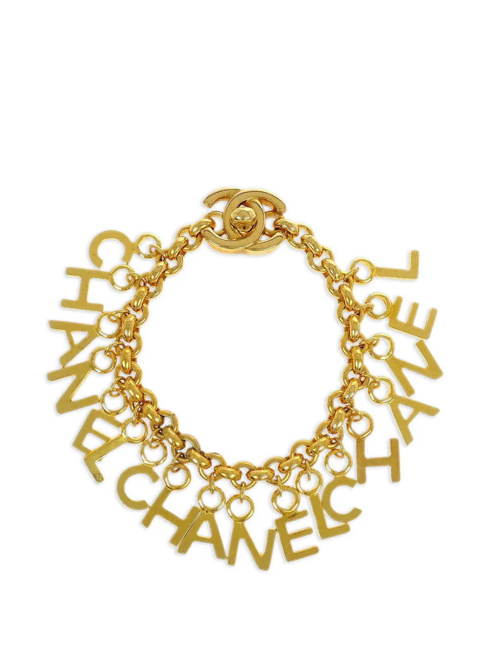 CHANEL Pre-Owned Bracciale con ciondoli 1996 - Oro