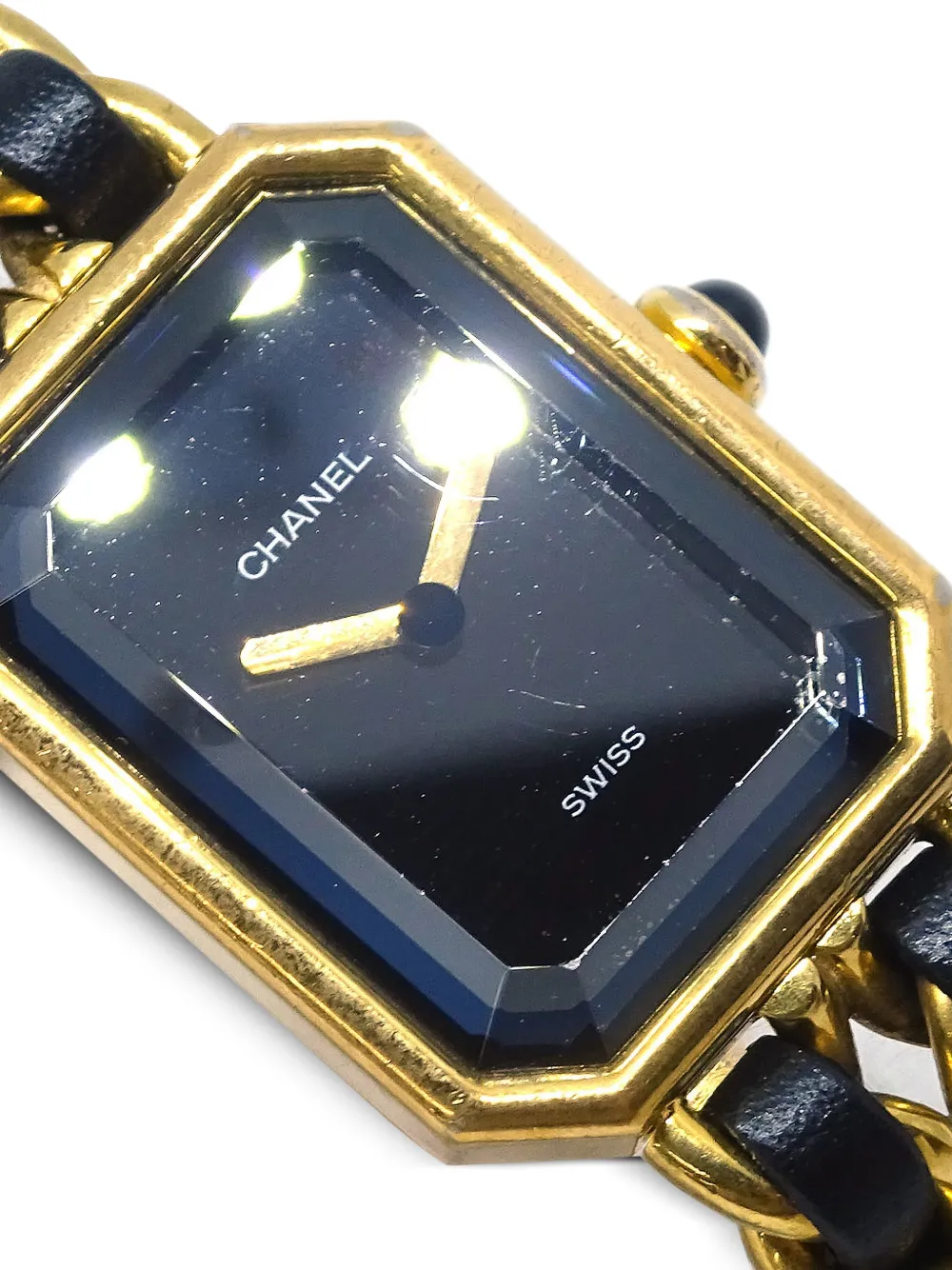 Chanel Pre-owned 1990-2000s Chain Watch in Black, view 3